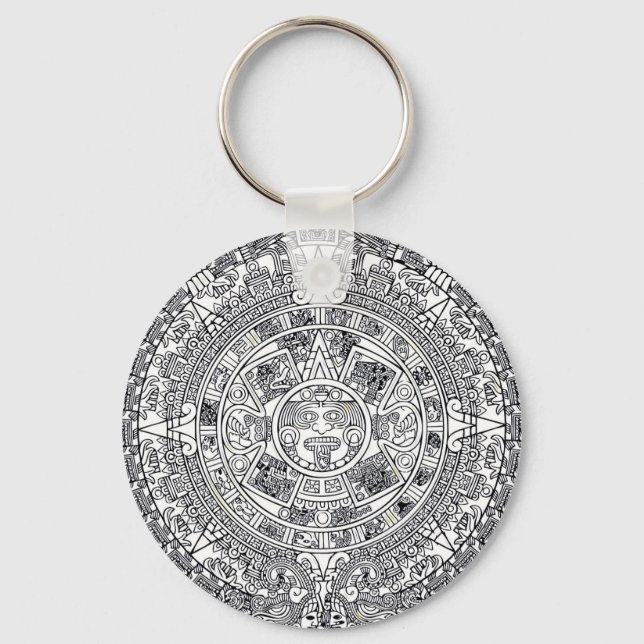 AZTEC OR MEXICA mexican Keychain (Front)