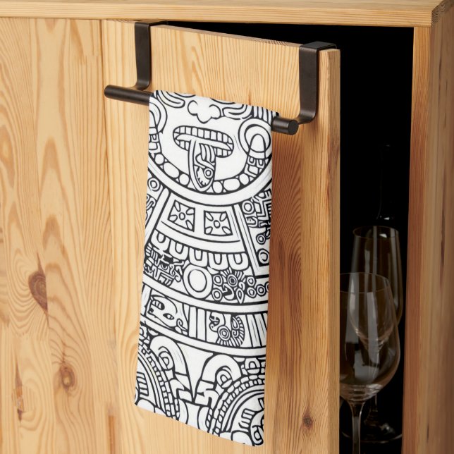 AZTEC OR MEXICA mexican Kitchen Towel (Thirds Fold)