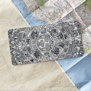AZTEC OR MEXICA mexican License Plate
