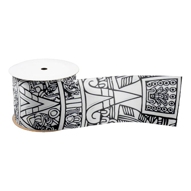 AZTEC OR MEXICA mexican Satin Ribbon (Spool)