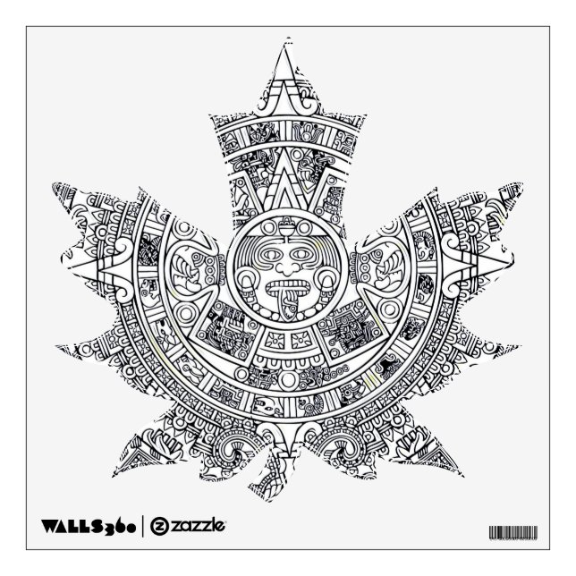 AZTEC OR MEXICA mexican Wall Decal (Front)