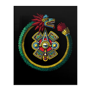 Aztec Ouroboros Acrylic Print