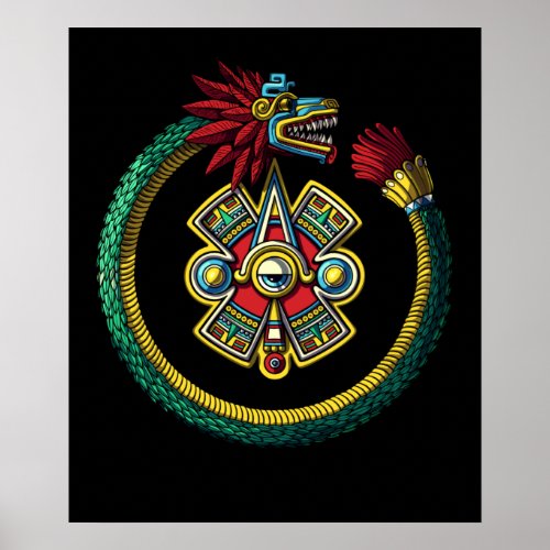 Aztec Ouroboros Poster