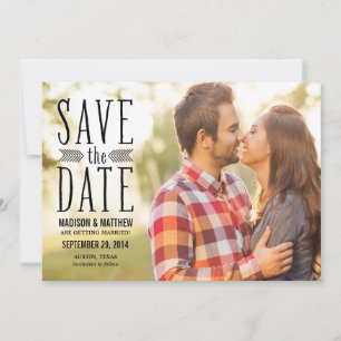 Aztec Overlay Save the Date Announcement