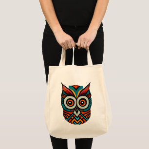 Aztec Owl Tote Bag