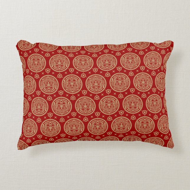 Aztec Pattern Accent Pillow (Front)