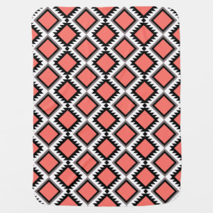 Aztec pattern baby blanket