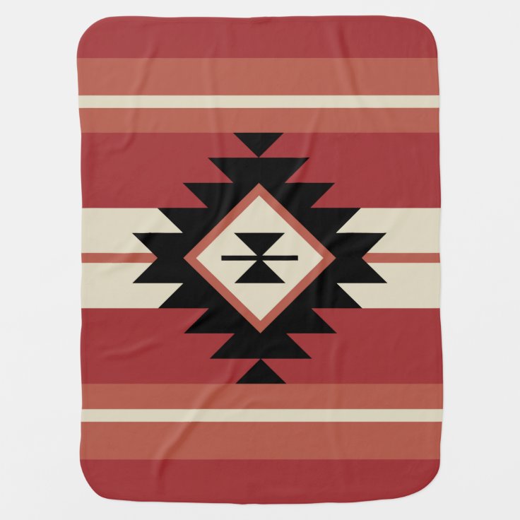 Aztec pattern baby blanket Zazzle