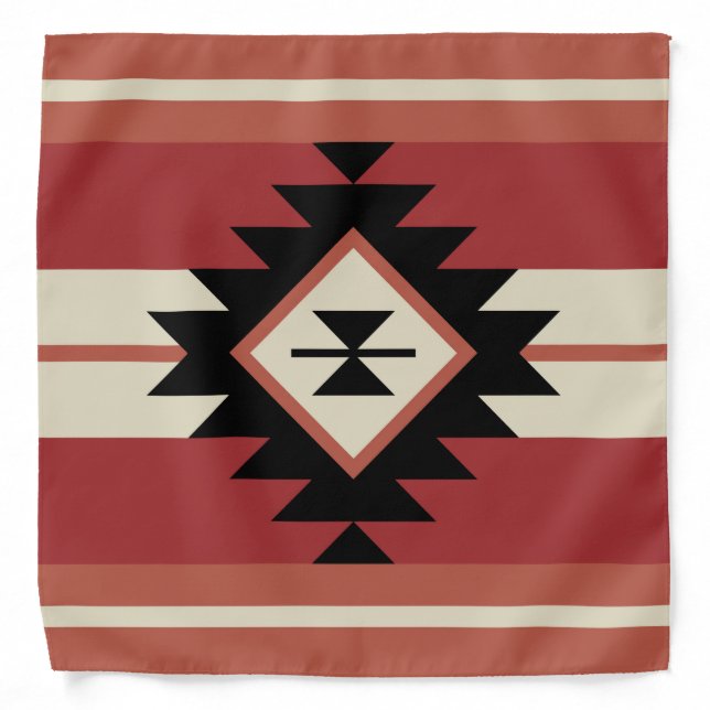Aztec pattern bandana (Front)