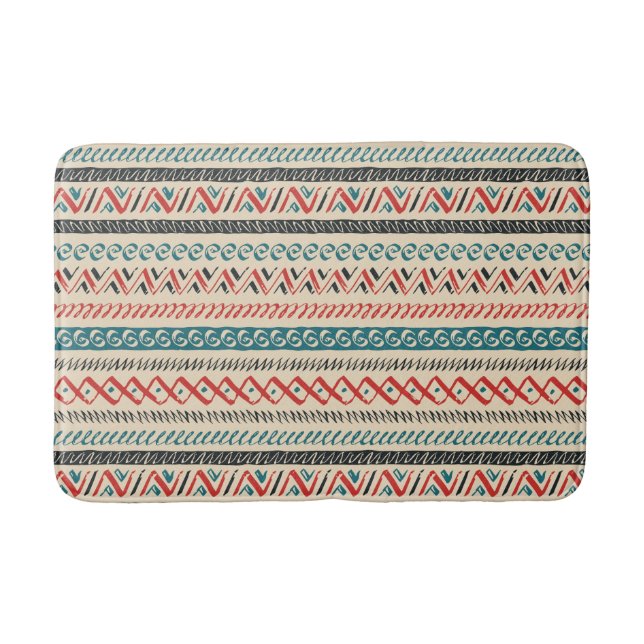 Aztec Pattern bath mats (Front)