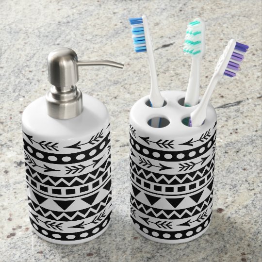 Aztec Pattern bathroom set