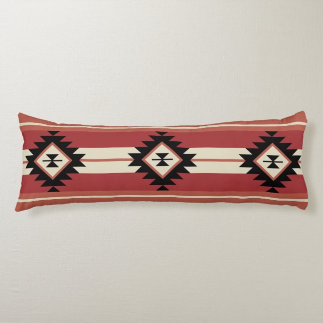 Aztec pattern body pillow (Front)