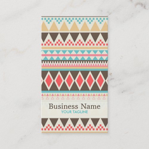 Aztec Pattern Business Card