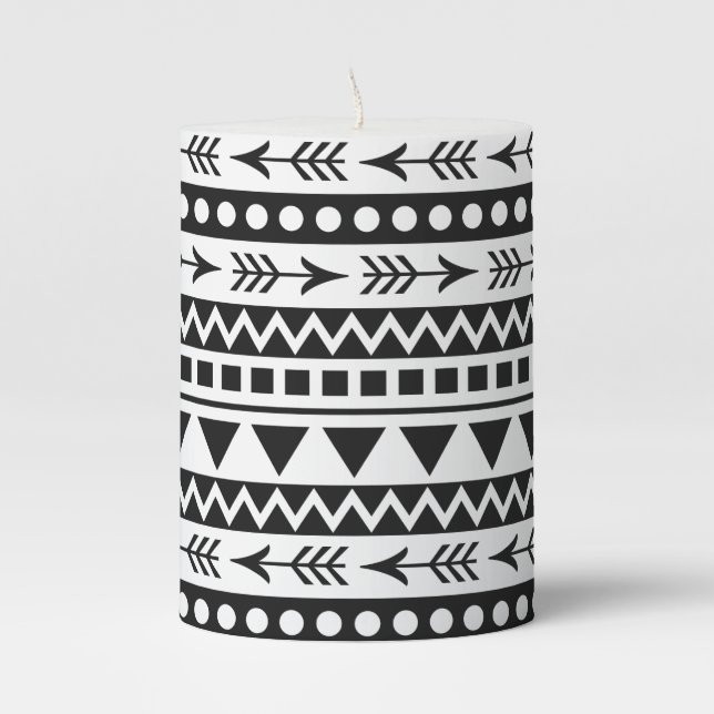 Aztec Pattern candles (Front)