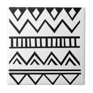 Aztec pattern ceramic tile