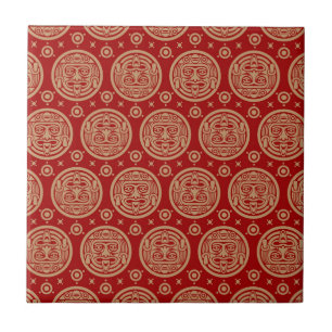 Aztec Pattern Ceramic Tile
