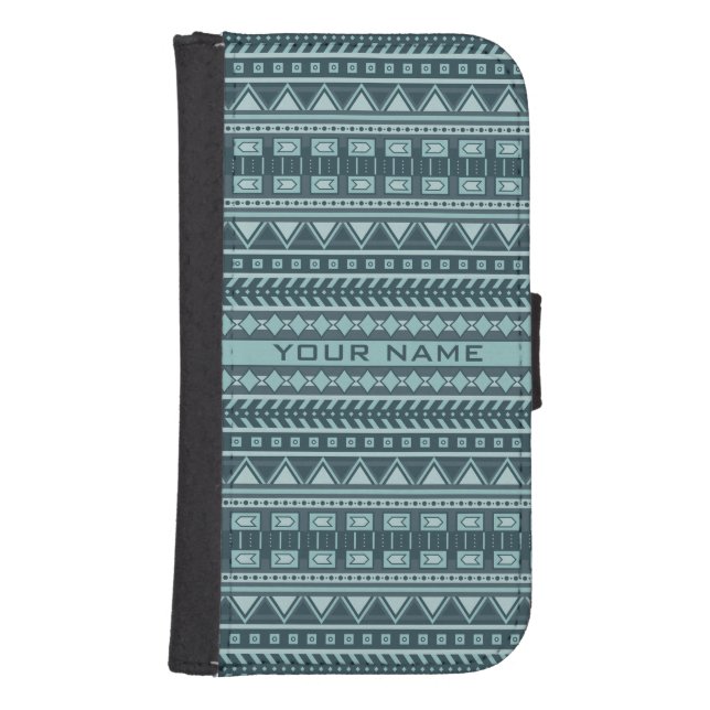 Aztec Pattern custom wallet cases (Front)