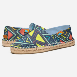 Aztec pattern design illustration espadrilles