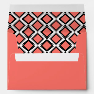 Aztec pattern envelope