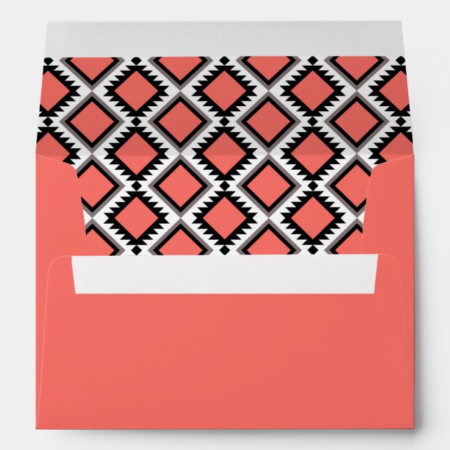Aztec pattern envelope (Back (Bottom))