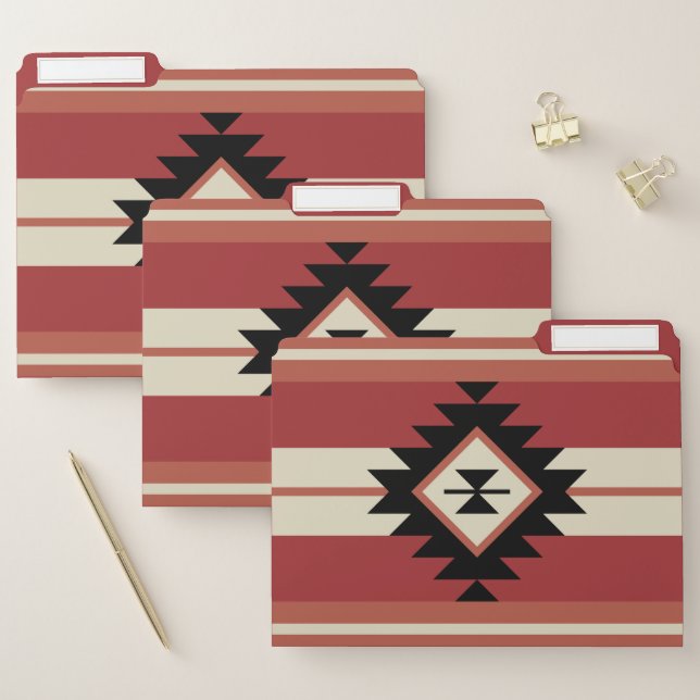 Aztec pattern file folder (Set)