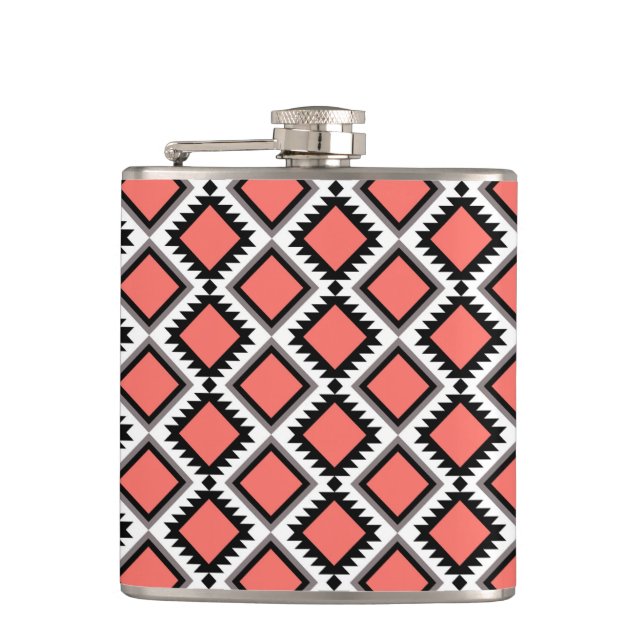 Aztec pattern flask (Front)