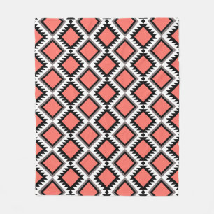 Aztec pattern fleece blanket