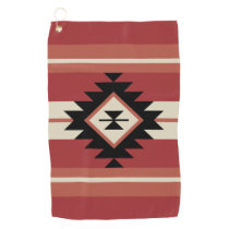 Aztec pattern golf towel