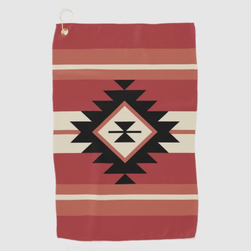 Aztec pattern golf towel