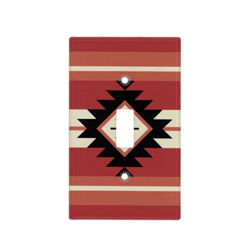 Aztec pattern light switch cover