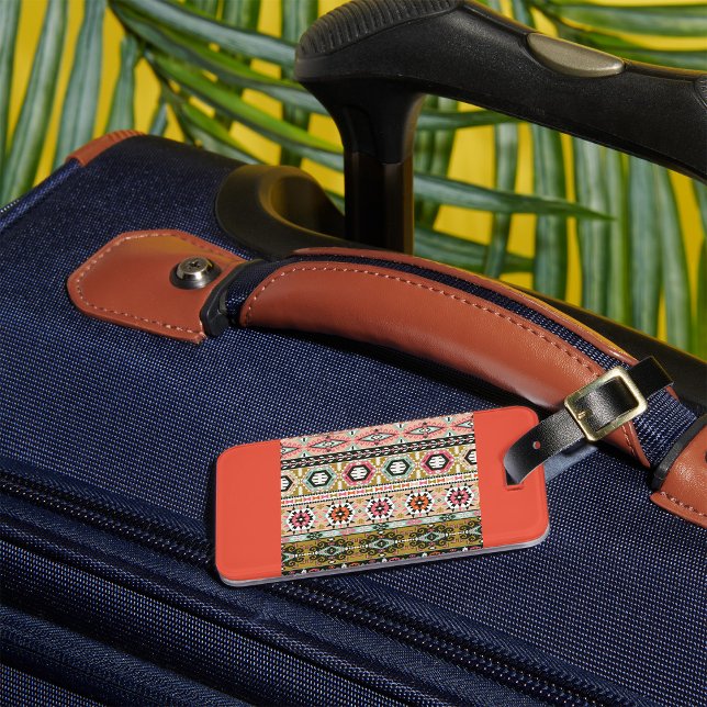 Aztec Pattern Luggage Tag (Creator Uploaded)