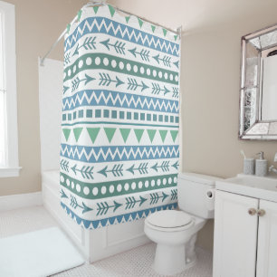Aztec Pattern shower curtain