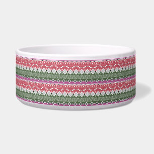 Aztec pattern, stripes . bowl