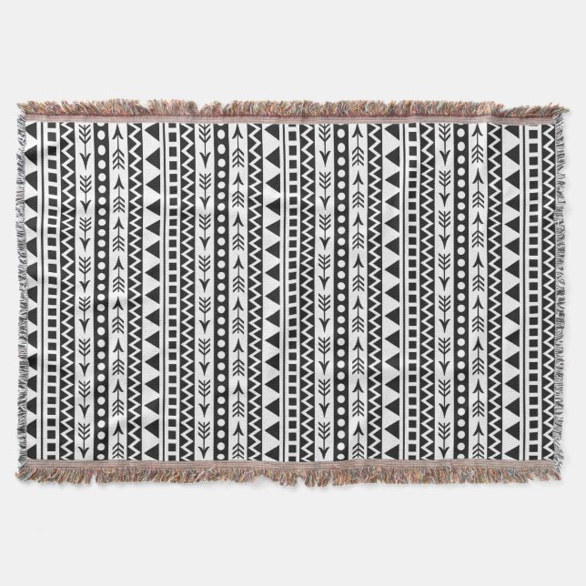 Aztec Pattern throw blanket (Front)