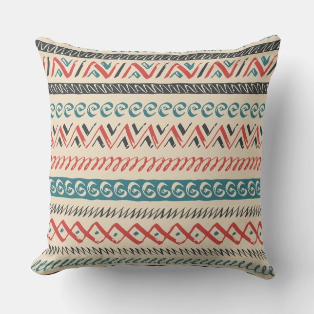 Aztec Pattern throw pillows (Front)