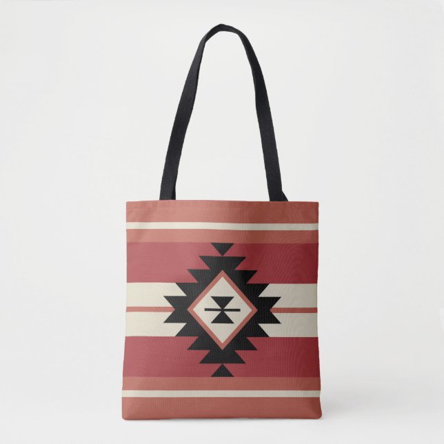 Aztec pattern tote bag (Front)
