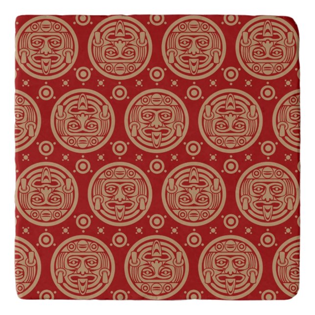 Aztec Pattern Trivet (Front)