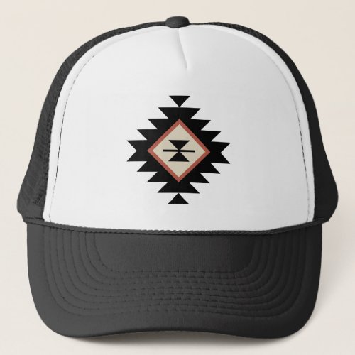 Aztec pattern trucker hat