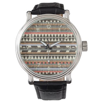 Aztec Pattern Watch by WatchMinion at Zazzle