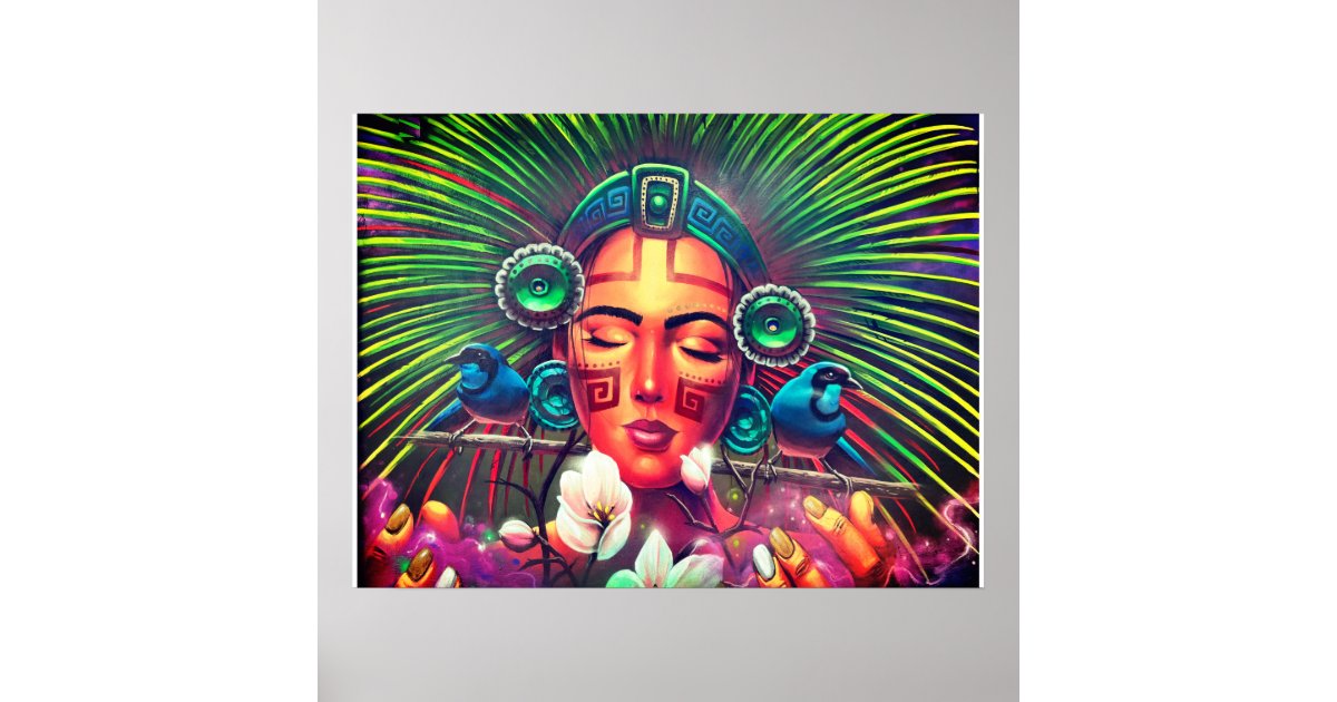aztec princess poster | Zazzle
