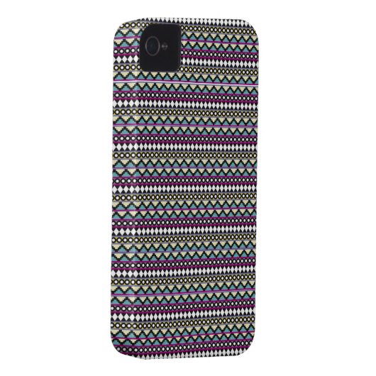 Aztec Print iPhone 4/4S Case (Back/Right)