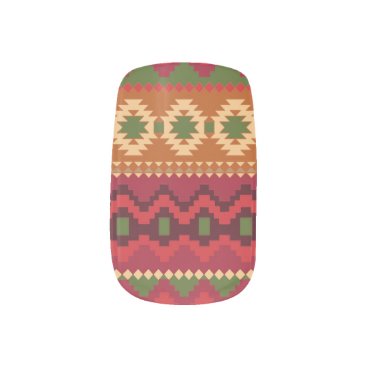 Aztec print Minx Nail Art Aztec print Minx Nail Art