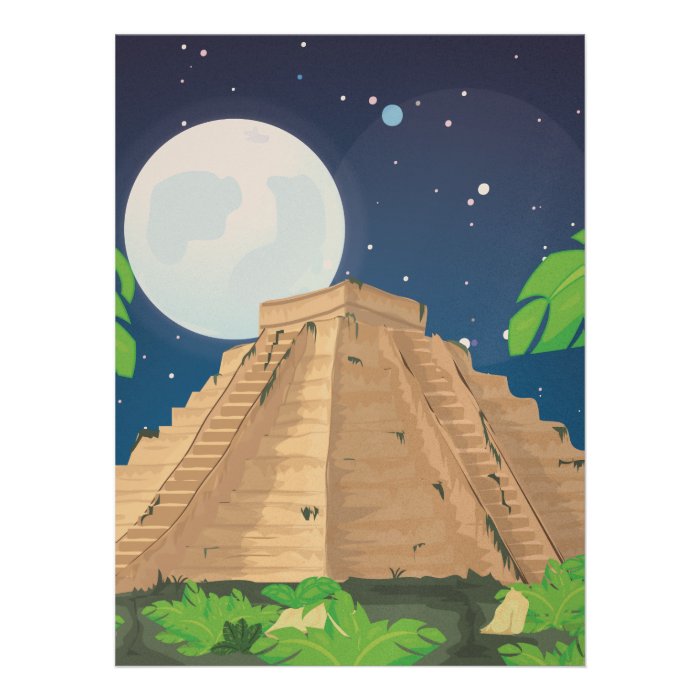 Aztec Pyramid Custom Announcements