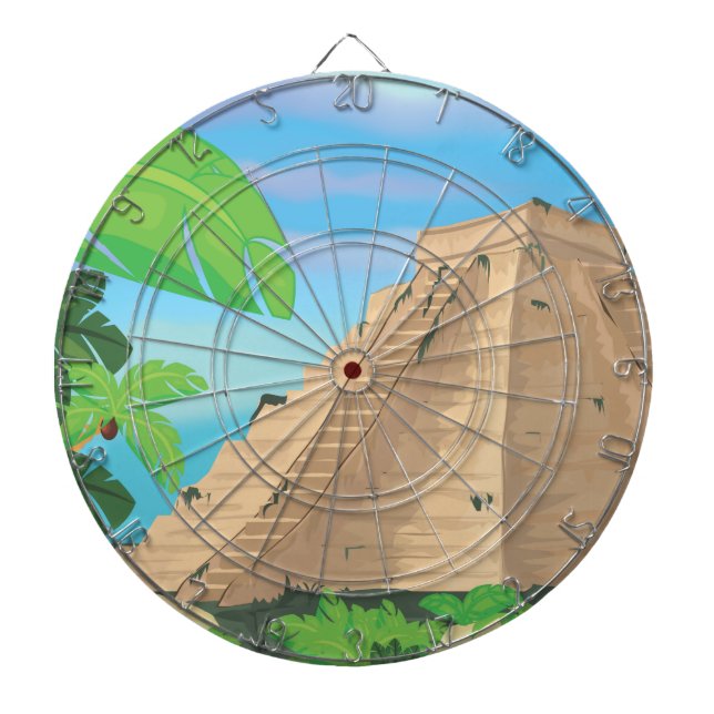 Aztec Pyramid Dart Board (Front)