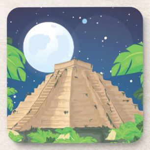 Aztec Pyramid Drink Coaster
