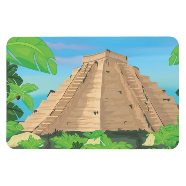 Aztec Pyramid Magnet (Horizontal)