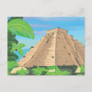 Aztec Pyramid Postcard