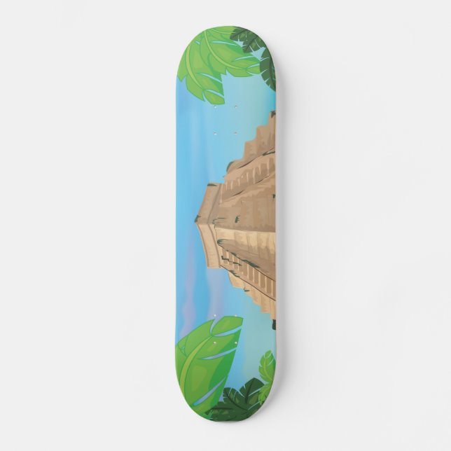 Aztec Pyramid Skateboard Deck (Front)