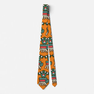 Aztec Rain Glyph Quiahuitl  Neck Tie