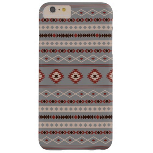 Aztec Rust Cream Brown Gray Mixed Motifs Pattern Barely There iPhone 6 Plus Case